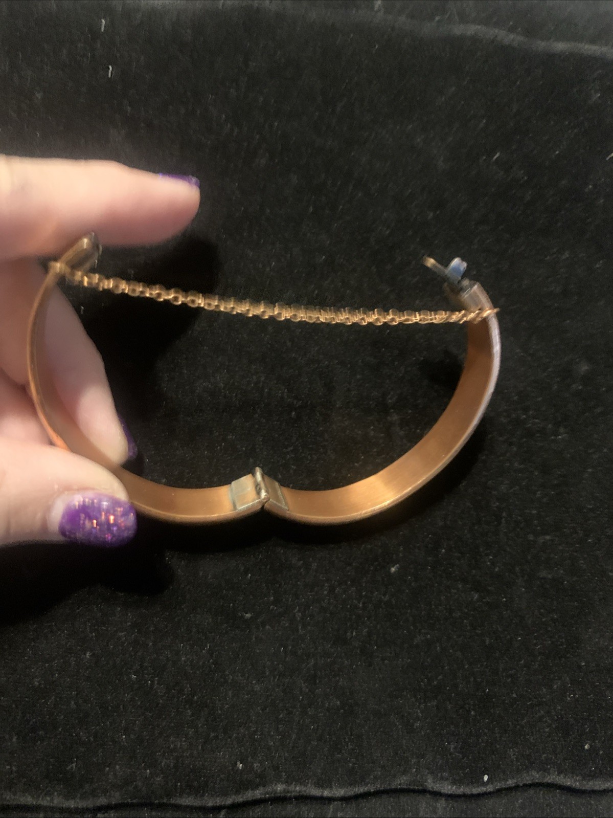 Whiting & Davis signed Solid Copper Embossed Orna… - image 5