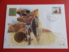 *Numisbrief  Simbabwe mit 20 Cents 1987*  (ALB37)