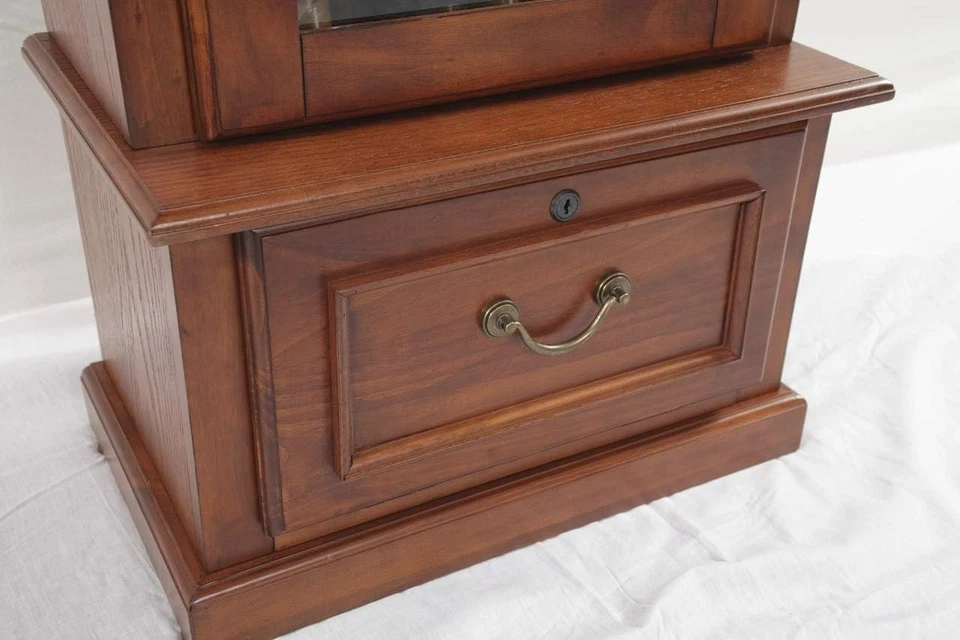 Rifle Shotgun Organizer Storage Cabinet Wood Display Home Safe for 8 Gun Cabinet - Image 3 of 4