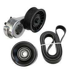 Serpentine Belt Tensioner Pulley Kit For Dodge D150 Dakota Ram 1500 Ramcharger