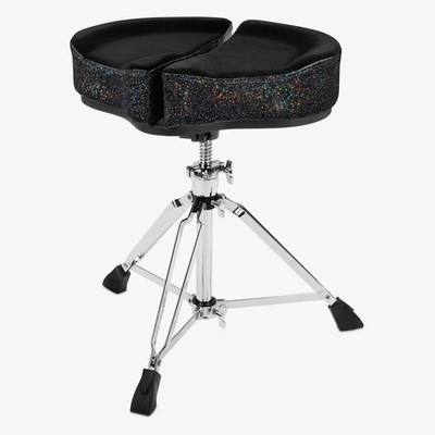 Ahead Spinal-G Saddle Top 3-Leg 18-24inch Height Throne-Black Sparkle
