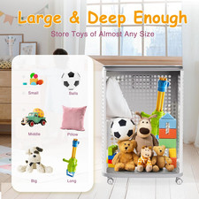 Toy Box Storage Wheels Large Toy Chest Kids Organizer Baby Toy Box Boys Girls