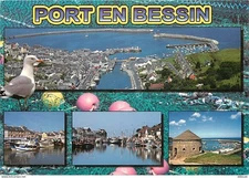 14 - Port en Bessin - Multivues - Voir Timbre - CPM - Voir Scans Recto-Verso