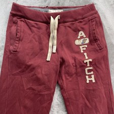 VTG Abercrombie & Fitch Sweat Pants Men large Y2K Wide baggy 3d Varsity Logo