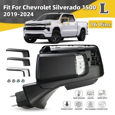 Silverado 1500 Mirror Glass; Driver Side (19-23 Silverado 1500) - Free Silverado 1500 Mirror Glass; Driver Side (19-23 Silverado 1500) - Free