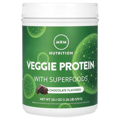 Veggie Protein with Superfoods, Chocolate, 1.26 lb (570 g)