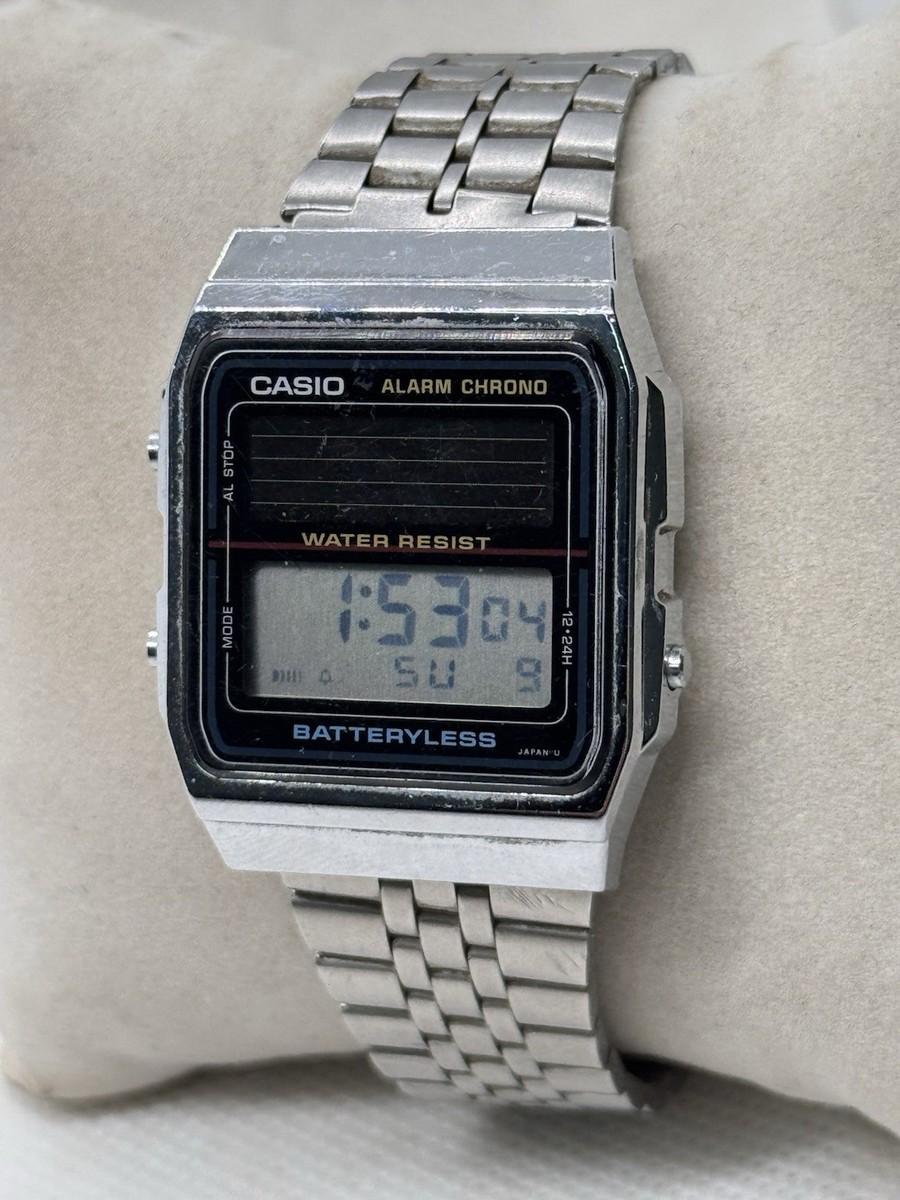 CASIO AL-180 80s “Old CASIO”チープカシオ ソーラー Casio AL-180 Module 668 Solar Batteryless Alarm Chrono Vintage