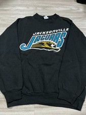 Vintage 90s Jacksonville Jaguars Banned Logo Sweatshirt XL Black NFL