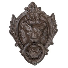Türklopfer Löwe Antik Gusseisen Türklingel NEU #02# Guss Tür  Löwenkopf Moritz
