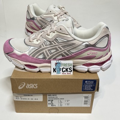 ASICS Gel NYC Cream Mineral Beige Pink Men Size 9 (UK8/EUR42  display picture 2