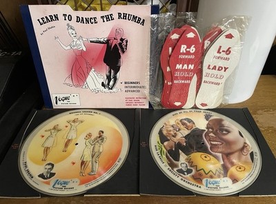 Rare 1946 VOGUE Picture Disc LEARN TO DANCE THE RHUMBA 2-78 rpm COMPLETE INSERTS