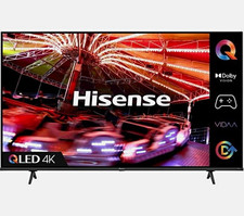 Hisense 50E7HQTUK 50in QLED HDR TV, 2160p 4K Ultra HD, Black