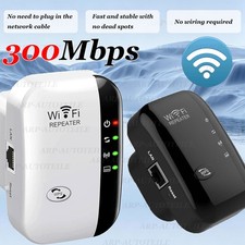 Wireless Internet Repeater WiFi Extender Booster 2.4GHz 300Mbps Speed US Plug  