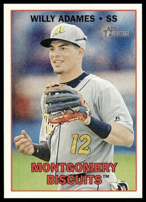 2016 Topps Heritage Minor League #178 Willy Adames Montgomery Biscuits NM+