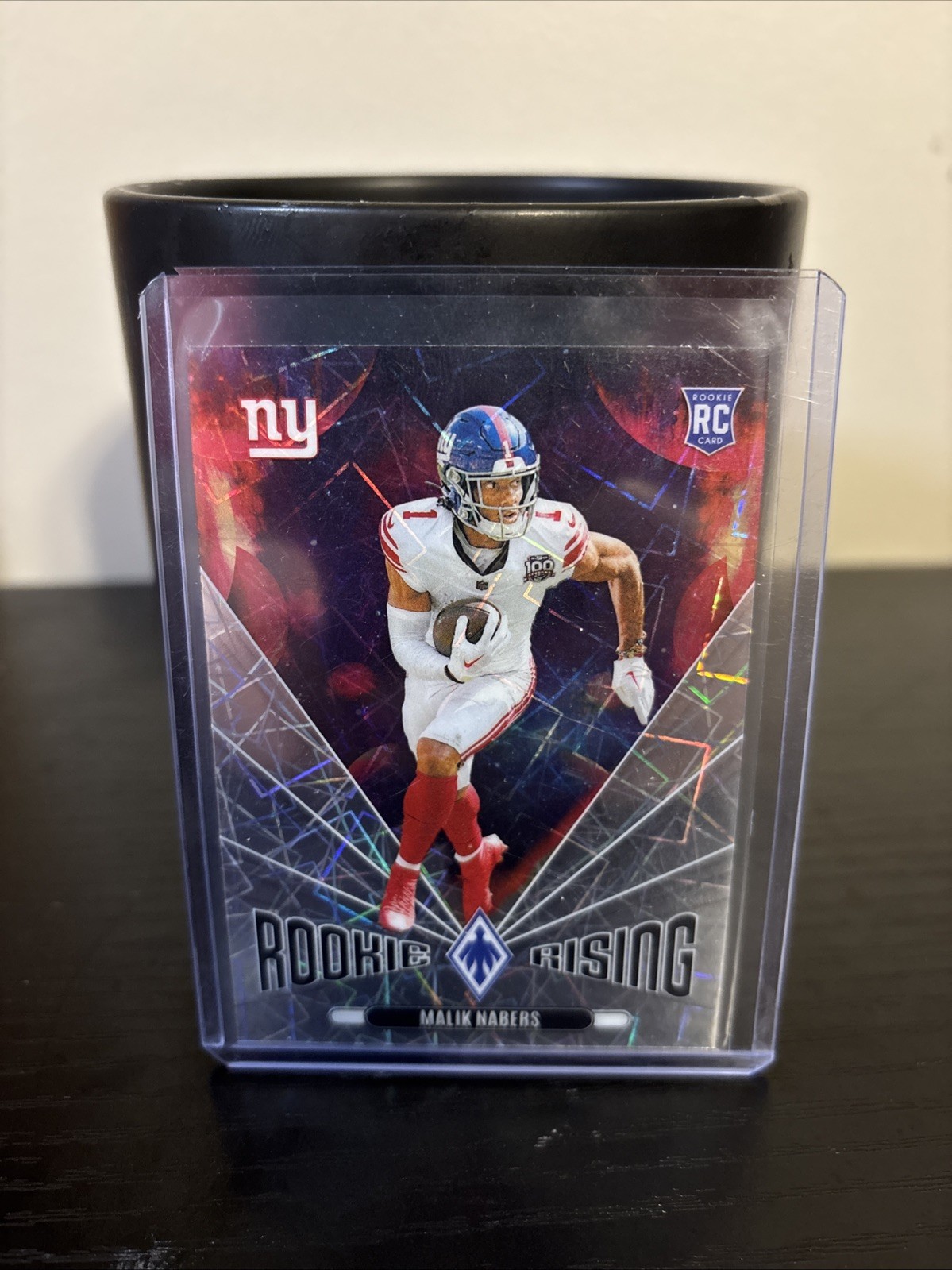 2024 Panini Phoenix - Rookie Rising Malik Nabers #RR-MNS Lazer (RC)