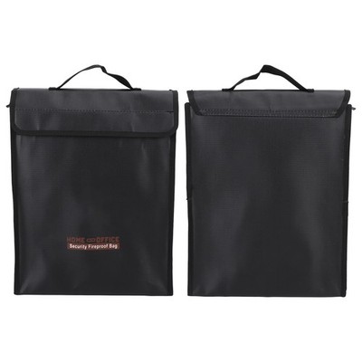 Fireproof Document Bag Portable Safe Fireproof File Pouch With Handle For Va HOT