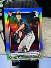 2026 Bowman Chrome Jacob Misiorowski RED RC Logo Rookie Variation SP #35 Brewers
