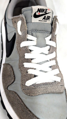 NIKE AIR PEGASUS '83 Wolf Grey Suede Retro Sneakers DH8229-004 Men s US 9/42.5 *
