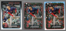 Naoyuki Uwasawa 3 Card Lot Rookie RC Boston Red Sox No Duplicates
