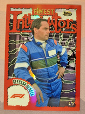 2024 Topps Finest Formula 1 F1 Gerhard Berger #IC-BER Intimidators Red 4/5