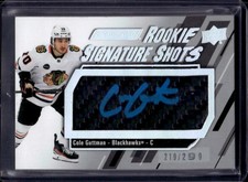Cole Guttman 2023-25 Upper Deck Engrained Rookie Signature Shots Auto /299
