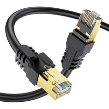 Cat 8 Ethernet Cable 1M, High Speed 40Gbps 2000Mhz Internet Cable, Lan Cable wit