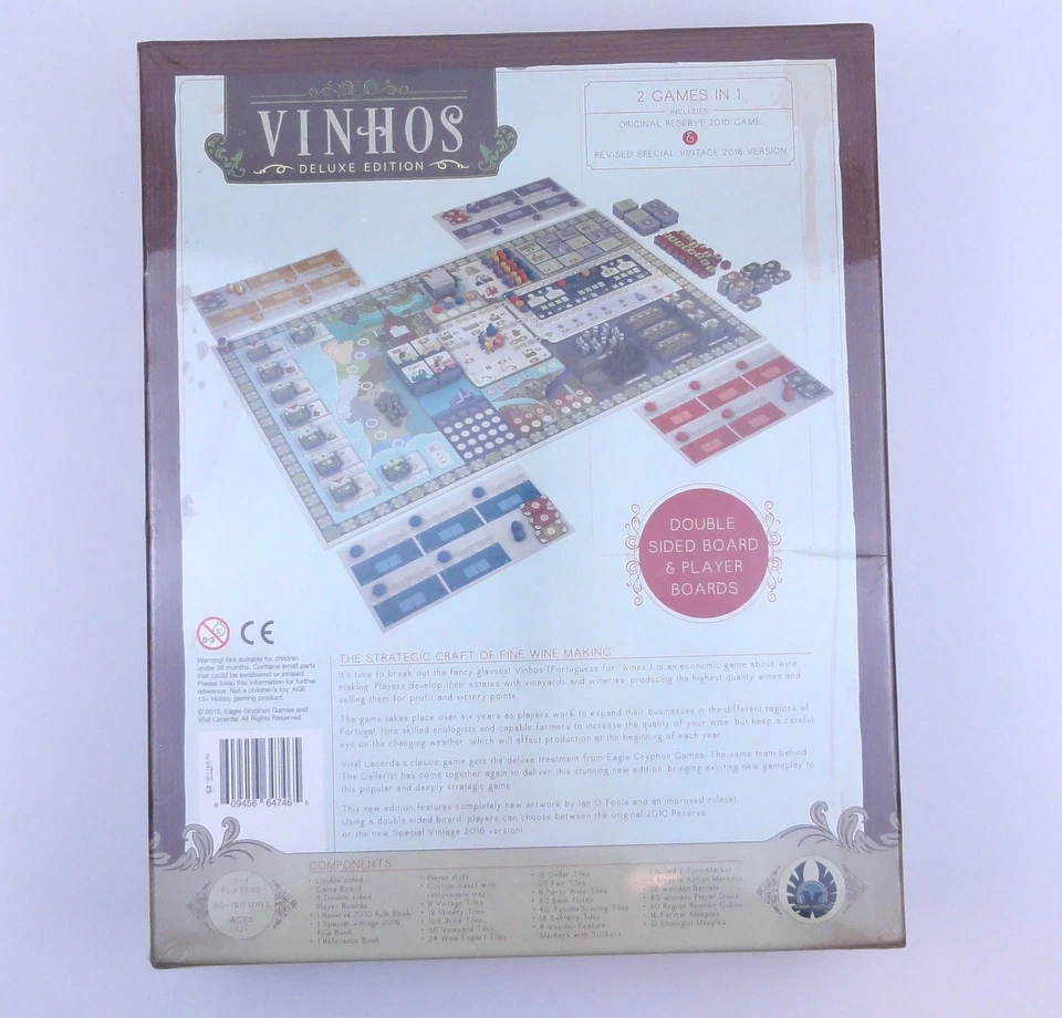 Vinhos Deluxe Edition Board Game Brand New SEALED Eagle-Gryphon Games - Image 2 of 4