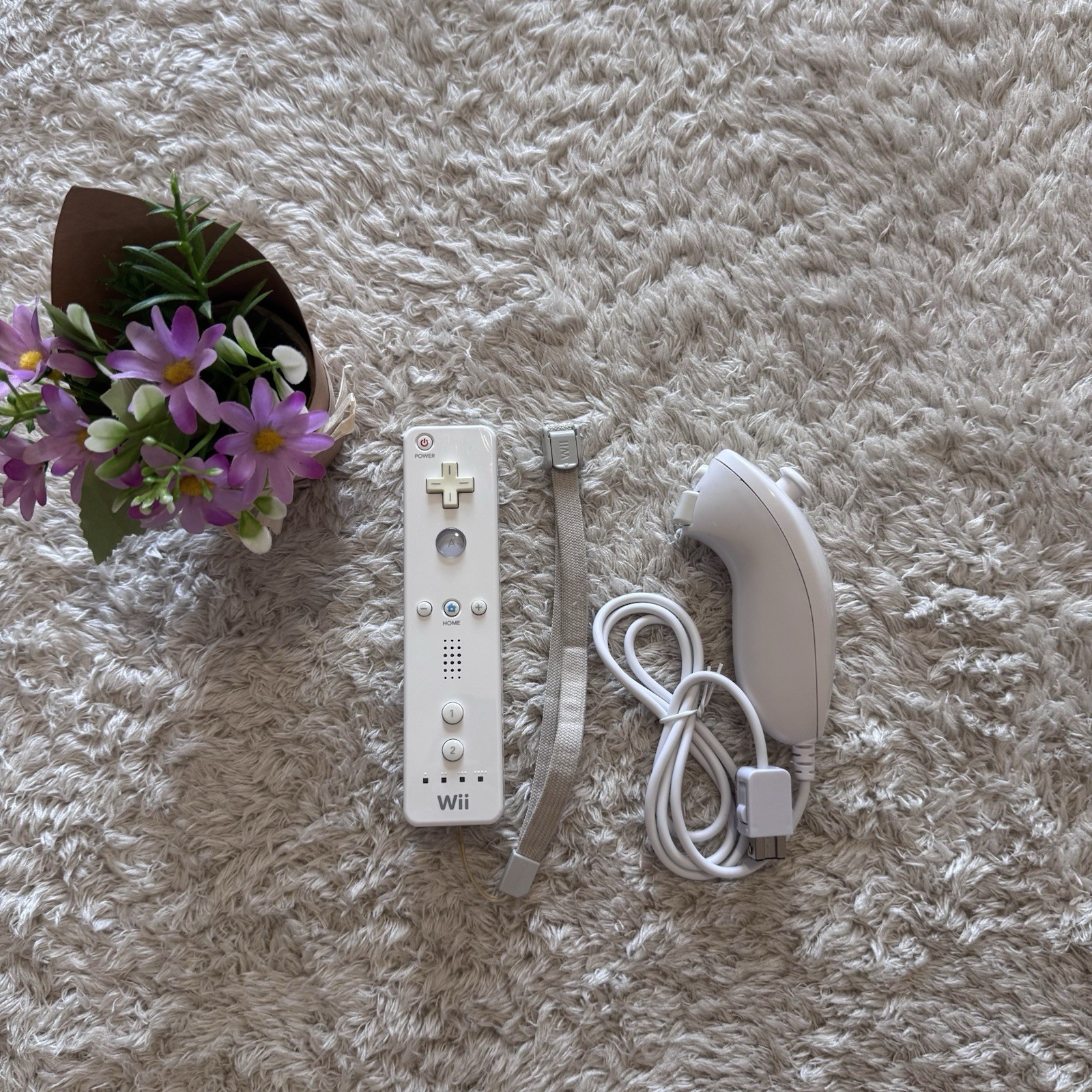 Controller Nintendo Wii Originale con Nunchuk Bianco