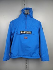 Kids Unisex Napapijri Rainforest Anorak Jacket Hooded Blue Size 10 year / 140 cm