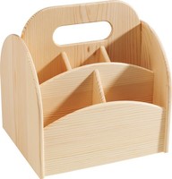 Vbs Utensilienbox, Drehbar, Kiefernholz, Ca. 21X18X22Cm