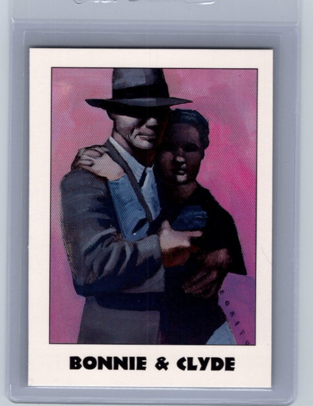 1992 Eclipse True Crime Card 33 Bonnie & Clyde