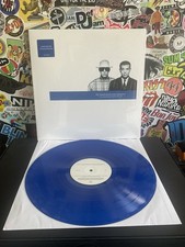 PET SHOP BOYS Discography VG  2LP BLUE VINYL W/HYPE STICKER
