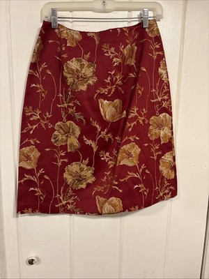David Meister Formal Embroidered Pencil Skirt Size 10