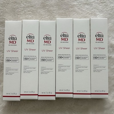 Elta MD UV Sheer Free Ship Non Tinted 3 oz. 2/28 Exp. Vitamin C Zinc Squalane