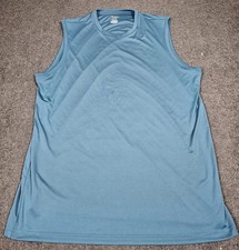 NEW Big Tall Tek Gear Dry Tek Mens Blue Sleev...