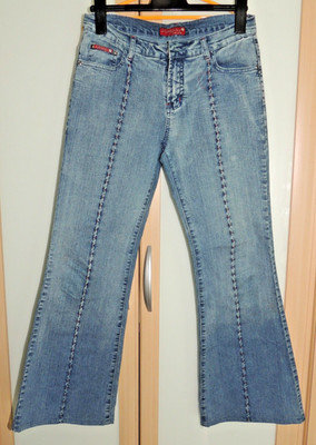 Hüft-Jeans-Justboy-Gr.M-mit Schlag-stretchig