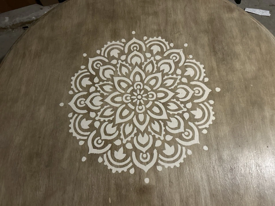 Handcrafted Mexican Solid Wood & Cast Iron Dining Table – 48” Round - Image 3 of 4