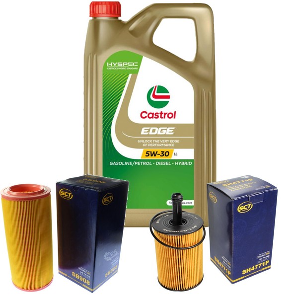 SCT Inspektionspaket 5L Castrol 5W-30 FüR Audi A2 1.4 1.6 FSI VW Amarok Lupo-image