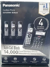 Panasonic KX-TGF944 | Cordless Phone System | Four (4) Cordless Handsets