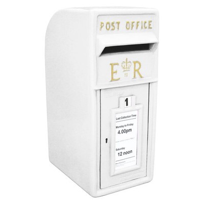 Royal Mail Gusseisen Säulenbriefkasten Post Wandhalterung Büro ER Brief Post