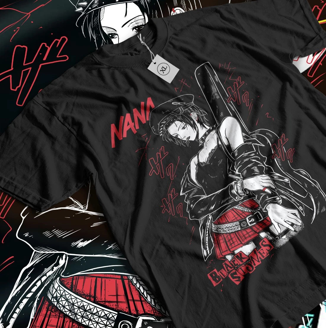 Nana Osaki T-Shirt Black Stones Manga Girl Anime Gift Shirt All Size