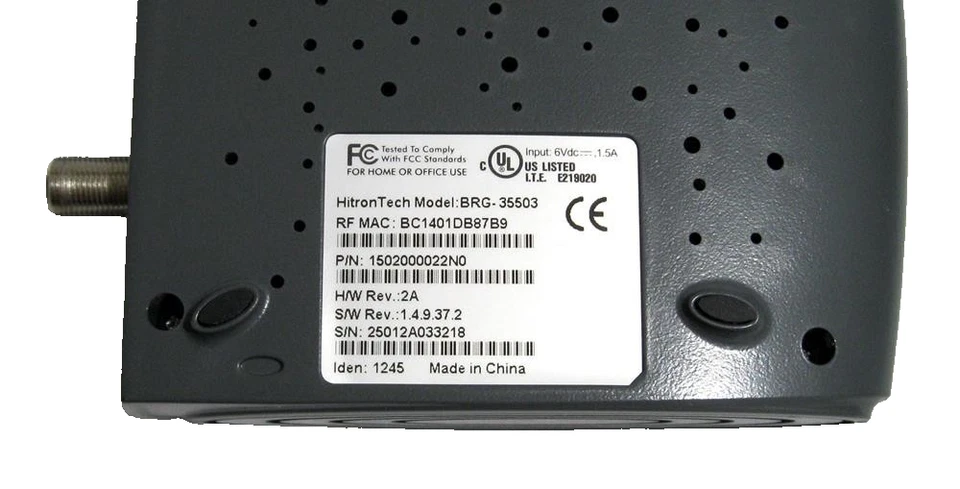 ZyXEL BRG-35503 Cable Modem DOCSIS 3.0 IPv4 & IPv6 Compatible Hitron - OPEN BOX - Image 4 of 4