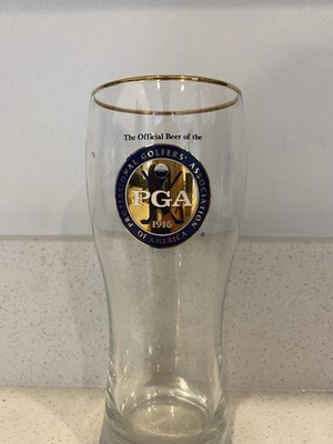 Amstel Light PGA 1916 Gold Rimmed Beer Glass