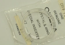 omega watch crystal PZ5123 fits 136.017 6157 6158 seamaster cosmic 32.95mm NOS