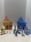 Disney Princess Storytime Stackers Belle & Elsa Frozen Castles  w/Dolls & Nokk