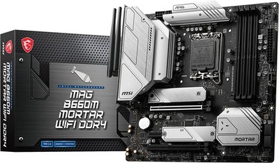 MSI MAG B660M Mortar WIFI DDR4 Mainboard Intel Sockel 1700 Intel B660 USB 3.2