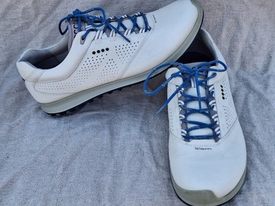 Ecco Sneaker Mens 47 EU 13 US White Biom Natural Motion Golf YAK Leather