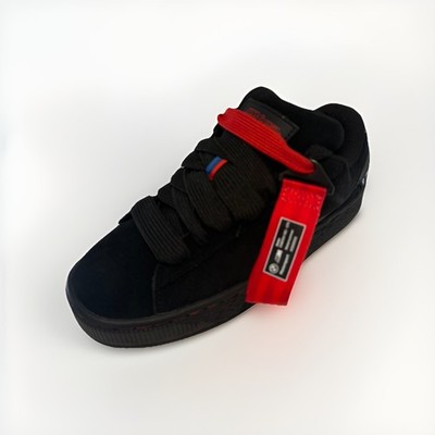 Puma Bmw Mms Suede XL Mens Sneakers In Black Red US 8 New NWB  