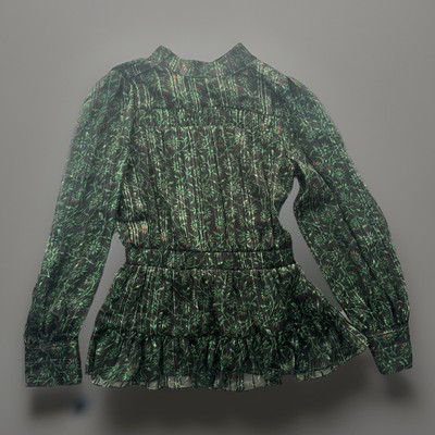 Walter Baker Valeria Peplum in Green Forest Tulip Medium 