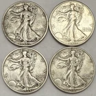 1933-S, ‘34-S, ‘35-S, ‘36-S Walking Liberty Half Dollars XF Details